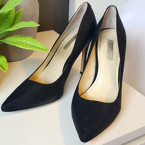 BCBG black stilletos. Worn twice!